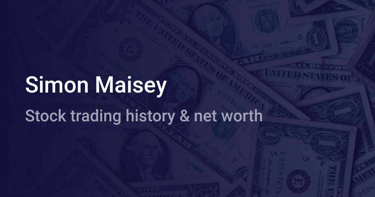 Simon Maisey Net Worth (2024) | wallmine GB