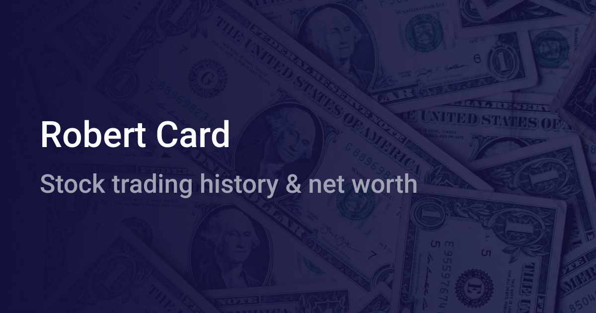 Robert Card Net Worth (2024) wallmine