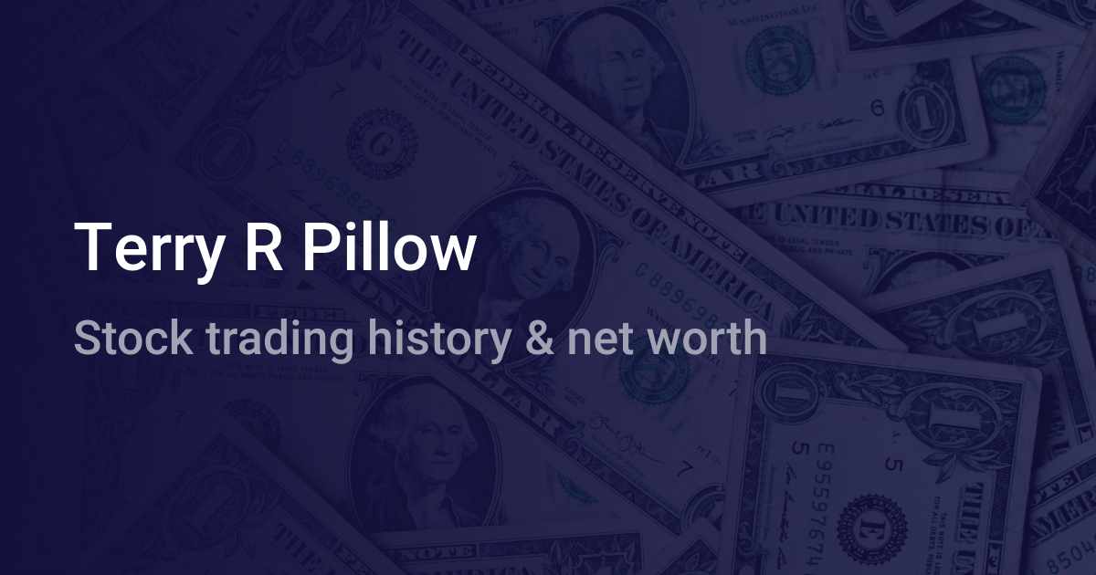 Terry R Pillow Net Worth (2024) wallmine