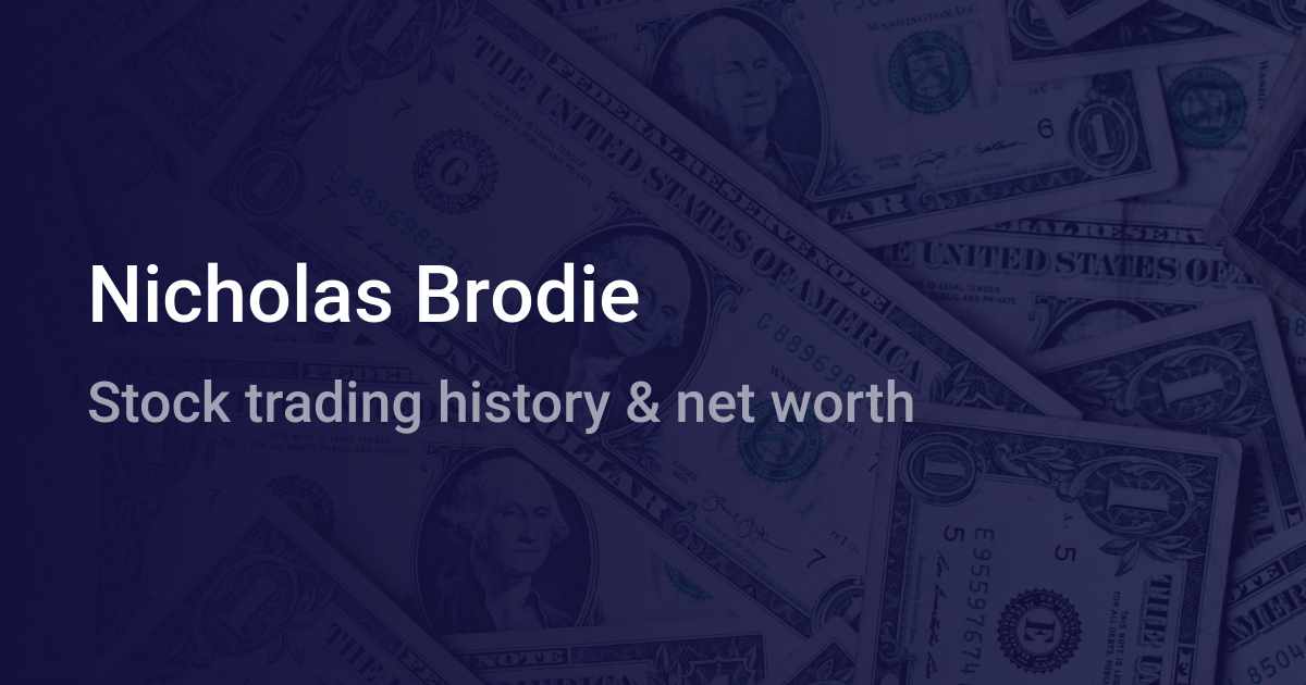 Nicholas Brodie Net Worth 2024 wallmine