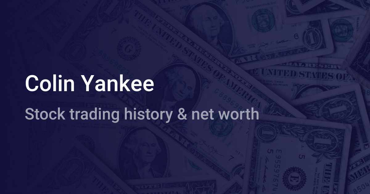 Colin Yankee Net Worth (2024) wallmine