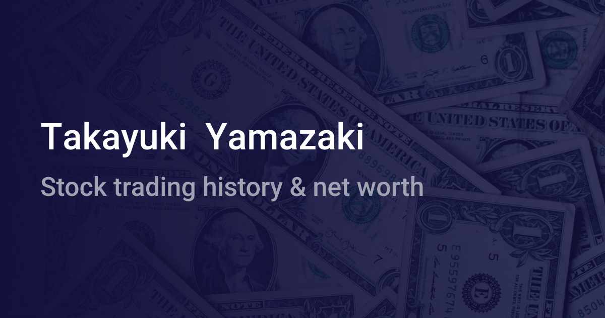 Takayuki Yamazaki Net Worth 2024 wallmine