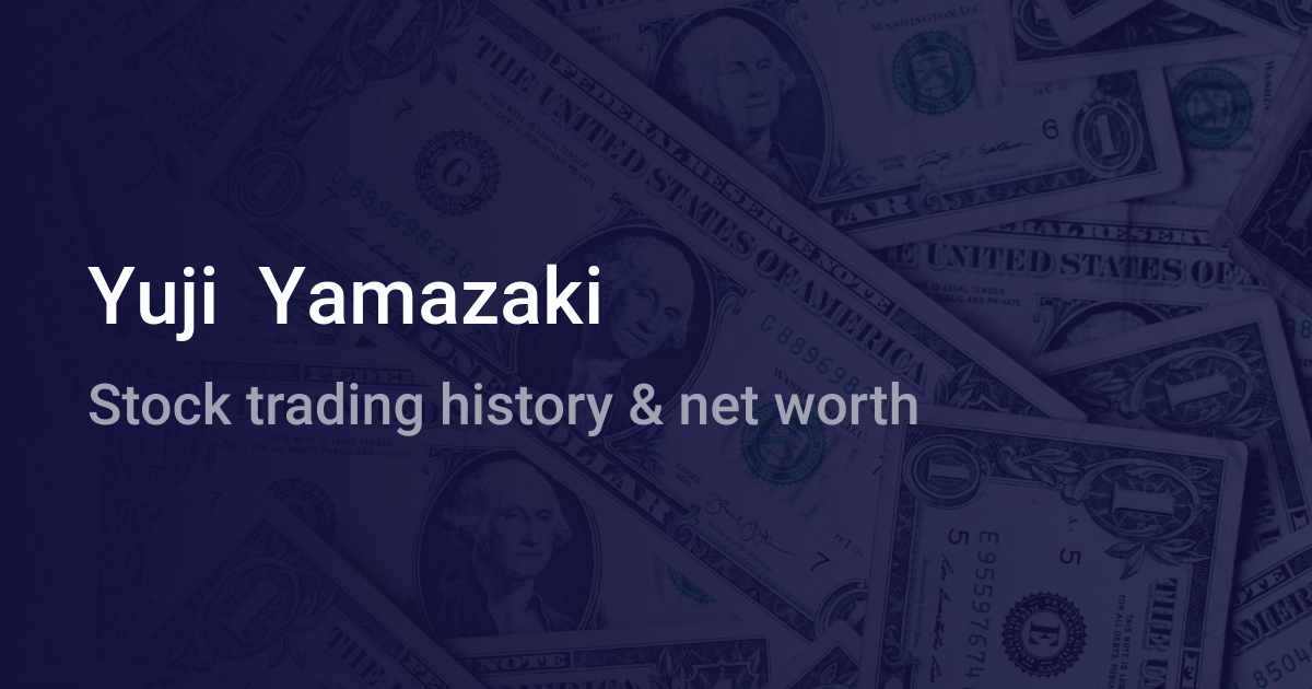 Yuji Yamazaki Net Worth 2023 wallmine