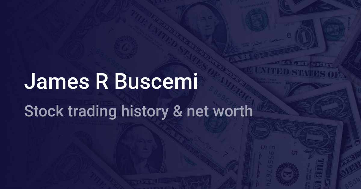 James R Buscemi Net Worth 2024 wallmine