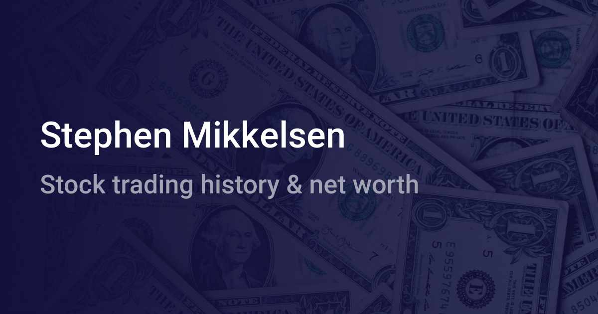 Stephen Mikkelsen Net Worth 2024 wallmine