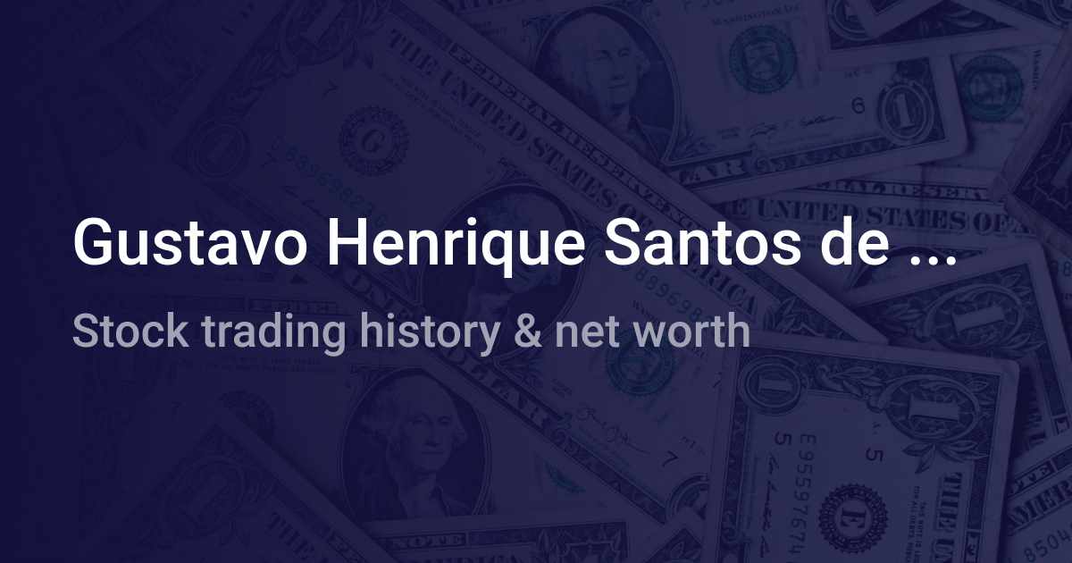 Gustavo Henrique Santos De Sousa Net Worth 2021 Wallmine