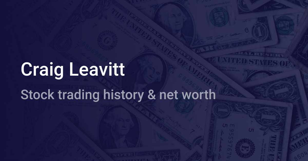 Craig Leavitt Net Worth (2023) | wallmine