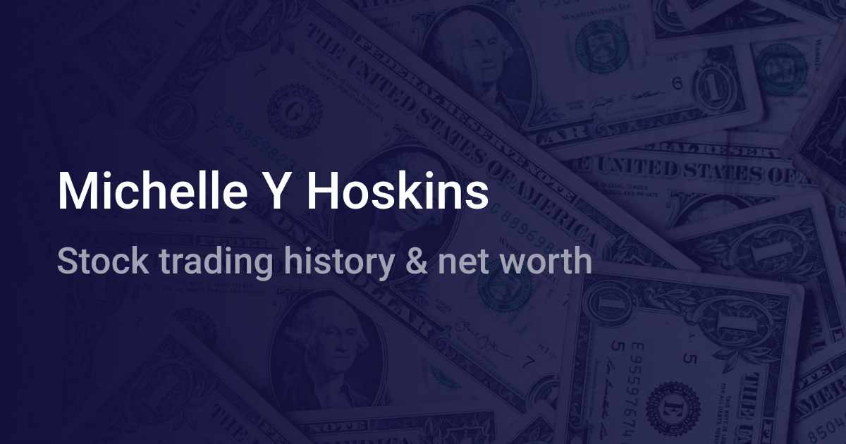 Michelle Y Hoskins Net Worth 2024 wallmine