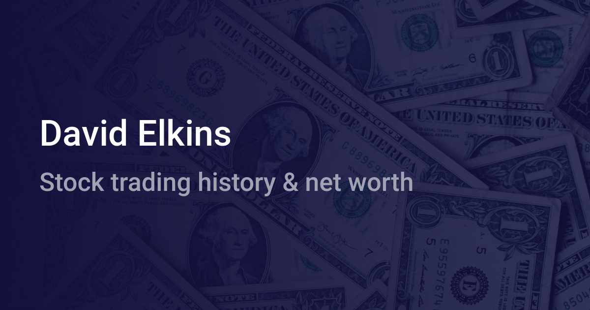 David Elkins Net Worth 2024 wallmine