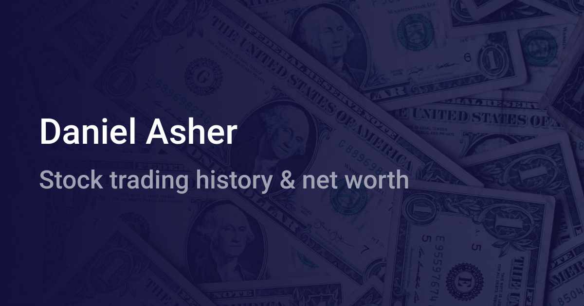 Daniel Asher Net Worth (2021) | wallmine