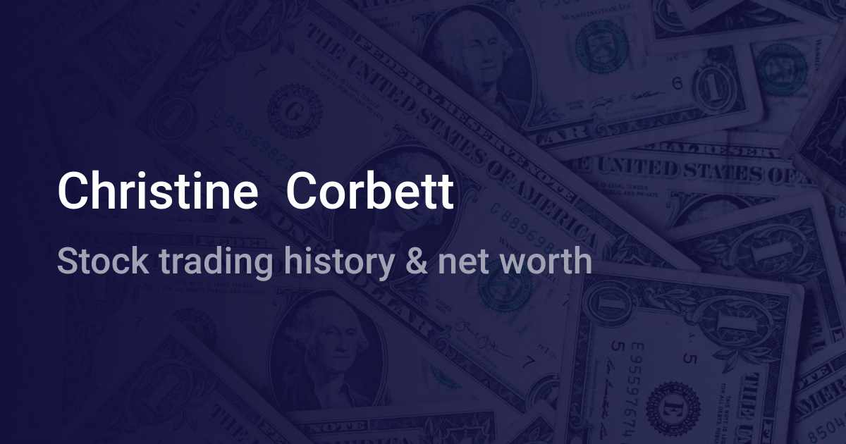 Christine Corbett Net Worth 2024 wallmine