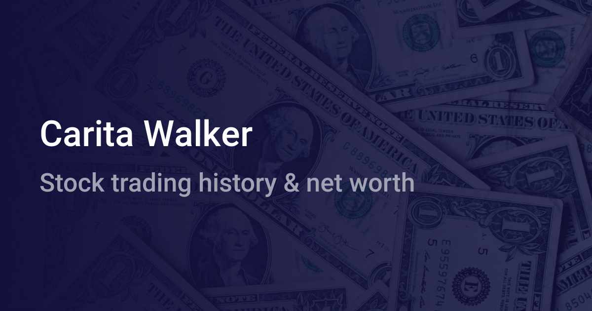 Carita Walker Net Worth 2024 wallmine