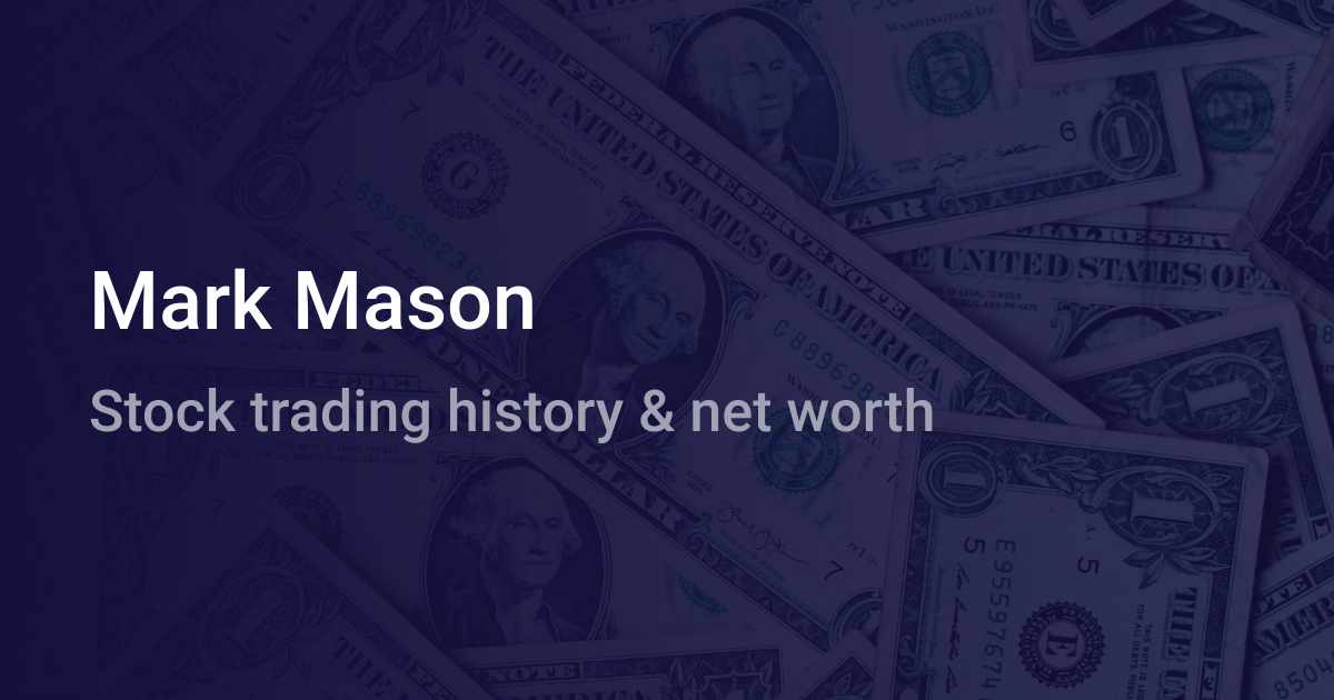 Mark Mason Net Worth 2021 Wallmine