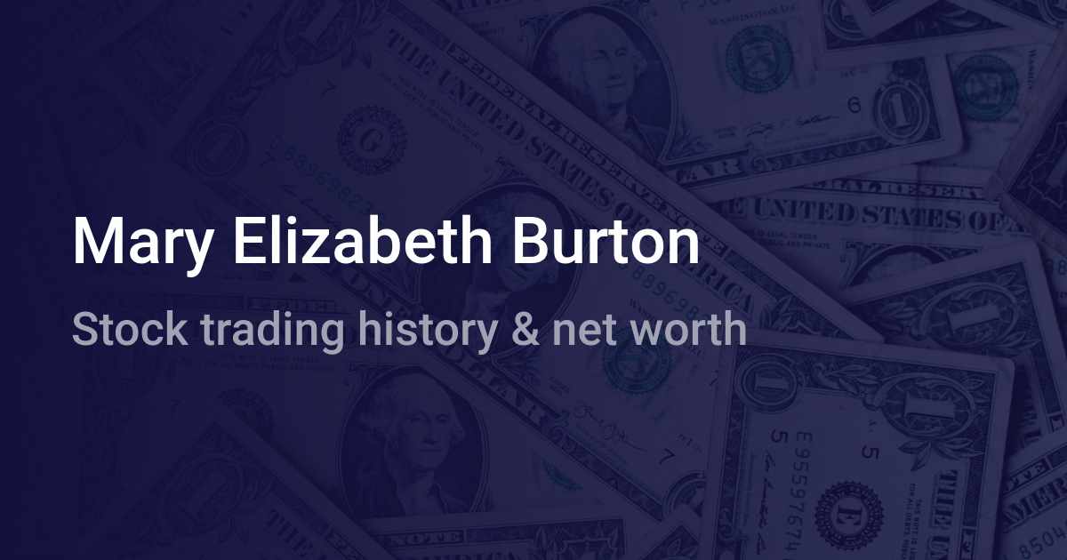 Mary Elizabeth Burton Net Worth 2024 wallmine