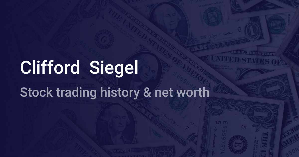 Clifford Siegel — Executive Vice President of Global Supply Chain